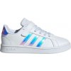 Detské tenisky na voľný čas adidas, GRAND COURT C biela,strieborná 28