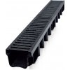 Odvodňovací žľab s liatinovým roštom 131x98x1000mm B125