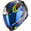 SCORPION prilba EXO-491 Spin black/blue/neon yellow - M