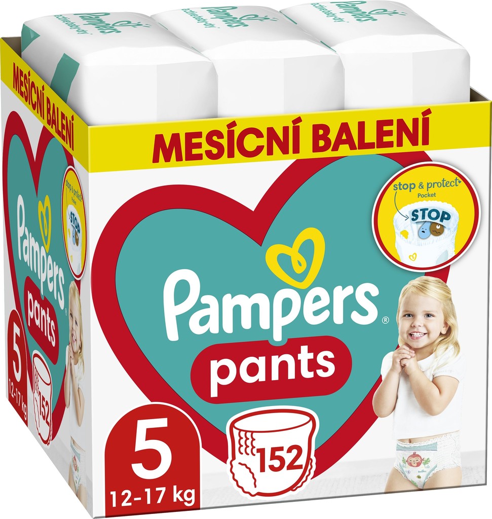 Pampers Pants 5 152 ks od 39,84 € - Heureka.sk