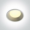 Vonkajšie podhľadové svietidlo ONE LIGHT WHITE 9W CCTV IP65 230V DARK LIGHT 10109FD/W/V