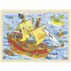 Goki Puzzle Piráti 96 dielikov - drevené