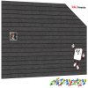 ALLboards Filcové panely na zeď 120×90 cm tmavě šedé, Z6_FELT60x30DARK_GRE