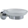 Tesa SMOOZ Mydelnička SO123, 52 × 110 × 130 mm, sklo, kov, 40324-00000-00