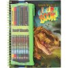 Depesche Germany Dino World Omalovánka Colouring Book s pastelkami 3503618