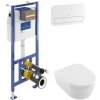 Villeroy & Boch predstenový modul ViConnect Pro S + WC misa AVENTO DirectFlush, sedátko SoftClose, tlačítko biele