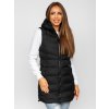Bolf 7044 dámska dlhá prešívaná vesta čierna