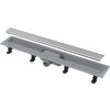 Alcadrain Odtokové žľaby - Sprchový žľab Simple 75 cm, s okrajom na perforovaný rošt, vrátane roštu, nerezová mat APZ9-750M
