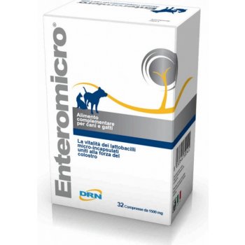Enteromicro na obnovenie črevnej mikroflóry pre psy a mačky 1500 mg 32 tbl.