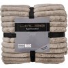 Deka Plush, 200 × 150 cm, šedohnedá, 100% polyester, PLB500TAU150200
