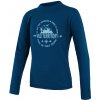 SENSOR MERINO DF TERRITORY detské tričko dl.rukáv deep blue Veľkosť: 100 detské tričko s dlhým rukávom