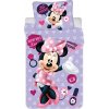 JERRY FABRICS MICRO Obliečky Minnie Purple 3 Polyester mikrovlákno 1470x200 70x90