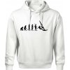 Evoluce Windsurfing - Oversized mikina pánska Moon - kratšia + širšia - 2XL ( Biela )