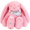 Plyšový zajko Fleurette the Bunny Grenadine Doudou et Compagnie ružový 35 cm od 0 mes