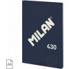 MILAN lepený A4 s linajkovým papierom, modrý