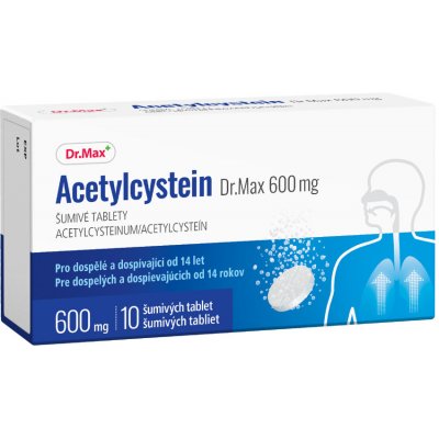 Acetylcystein Dr.Max 600 mg tbl.eff.10 x 600 mg