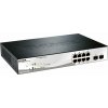 D-Link DGS-1210-10P 10-port Gigabit Smart+ PoE Switch, 8x GbE PoE+, 2x SFP, PoE 65W, fanless