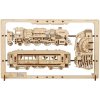UGEARS 3D puzzle Parný Express 2,5D 79 dielikov