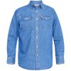 DUKE košeľa pánska WESTERN Style Denim Shirt riflová nadmerná veľkosť jeans 1XL