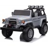 Elektrické autíčko pre deti Toyota Land Cruiser 4x4 dvojmiestne – Sivá