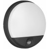 AGAT LED 10W, záhradné svietidlo s pohybovým senzorom 140°, 800lm, IP54, 4000K, čierne