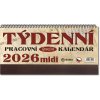 Pracovní kalendář 2026 Retro Midi - stolní kalendář