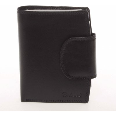 Delami pánska elegantná kožená peňaženka Rodel čierna čierna