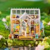 RoboTime 3D drevená skladačka Miniatúra domčeka Vysnívaný záhradný dom