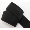 Bielizňová guma - stredne pevná - čierna - šírka 4 cm