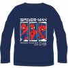 E plus M - Chlapčenské bavlnené tričko s dlhým rukávom Spiderman MARVEL - modré 128