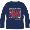 E plus M - Chlapčenské bavlnené tričko s dlhým rukávom Spiderman MARVEL - modré 104