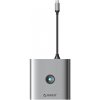 Adapter Hub 8w1 Orico, HDMI 4K + 3x USB-A 3.0, USB-C, 100W PD + SD/TF
