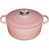 Le Creuset Signature Cast Iron Round Casserole 24cm shell pink