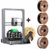 CREALITY 3D Creality Ender-3 V3 3D tlačiareň, vysokorýchlostná 3D tlačiareň 600 mm/s s pohybovým systémom CoreXZ, 60W keramický ohrievač, dvojitý ventilátor, veľkosť tlače 220x220x250 mm+ 2*1KG čierne