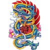 Pythios Dragon - dočasné tetovanie