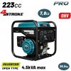 BORMANN Pro invertorový benzínový generátor 3,5 kW, otvorené vyhotovenie, 230 V a USB výstupy (BGB4045)