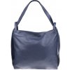 NovaKabelka.sk Sofia Blu Scura kožená talianska kabelka modrá