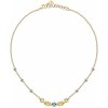 Morellato Elegantný pozlátený náhrdelník s kubickými zirkónmi colori SAVY05