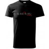 Moje srdce bije pre Bowling - Tričko extra veľké (5-8XL) - 5XL ( Čierna )