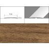 Prechodové lišty A71 - SAMOLEPIACE šírka 8 x výška 0,51 x dĺžka 100 cm - merbau