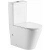 Mereo WC kombi, vario odpad, kapotované, Smart Flush RIMLESS, keramické, vr. sedátka VSD91T1