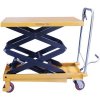 mobilná hydraulický zdvíhací stôl Manutan Expert, do 350 kg, doska 90,5 x 50 cm