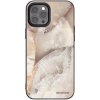 Picasee silikónový čierny obal pre Apple iPhone 12 Pro Max - Cream marble