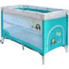 BABY MIX Detská cestovná postieľka so závesným lôžkom Slony Baby Mix Modrá