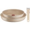 Tefal Panvice s minerálnym povrchom Delight Sand 24/28 cm, 3dielna sada s rúčkou