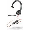 Poly Blackwire 3315 Monaural USB-C Headset +3.5mm Plug +USB-C/A Adapter 8X217AA (8X217AA)