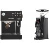 Ascaso Steel UNO PID, Black&Wood + Eureka Atom W 65 Casa, black