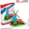 CubicFun 3D puzzle Holandský větrný mlýn 71 ks