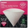 HARIO V60-03 40 ks - papierové filtre na kávu