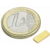SOLLAU Neodymový magnet hranol 10x4x1.2 mm, N50, pozlátený